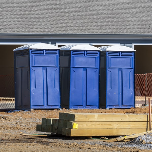 what is the maximum capacity for a single porta potty in Vienna MI